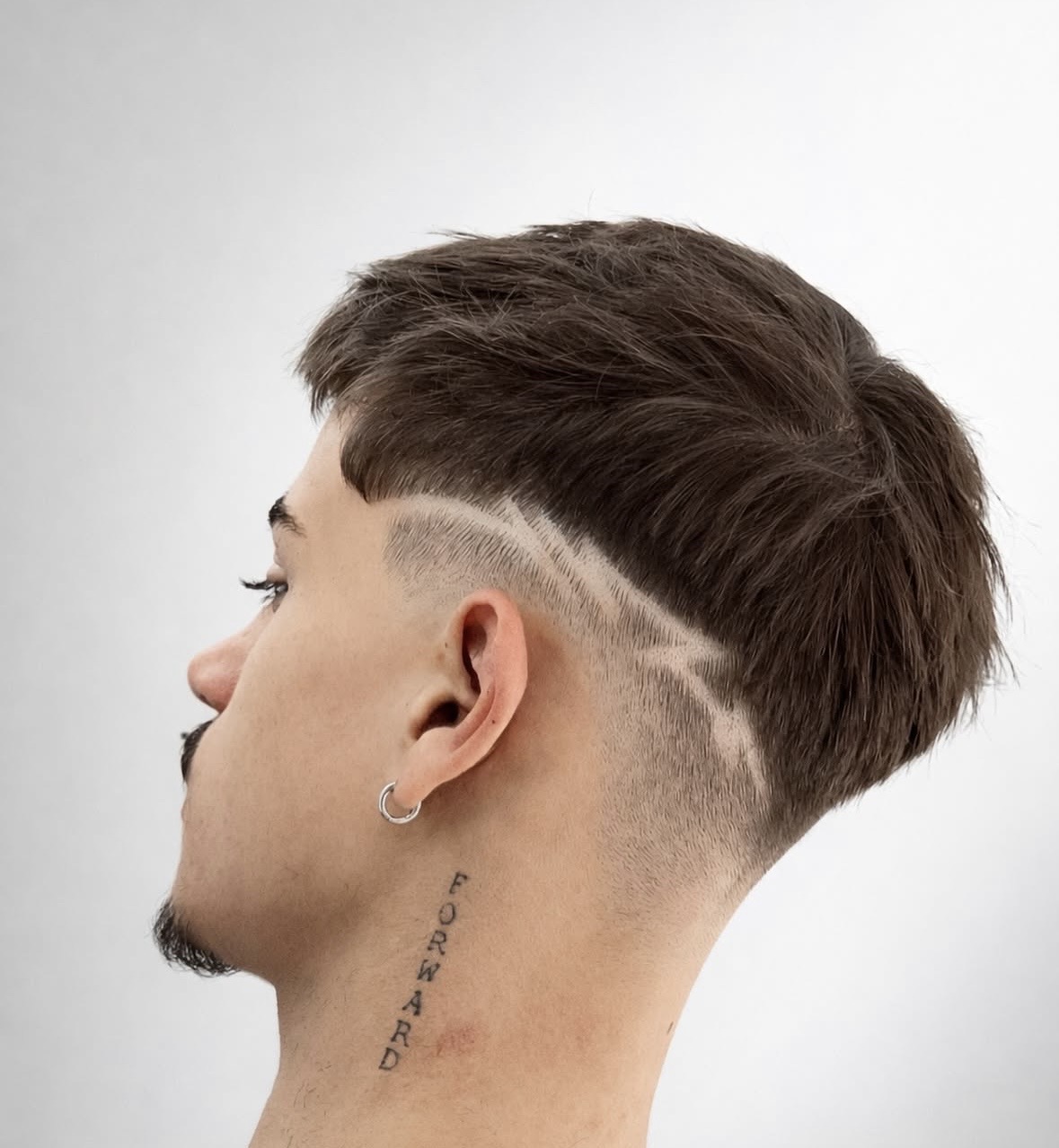 Corte texturizado com design